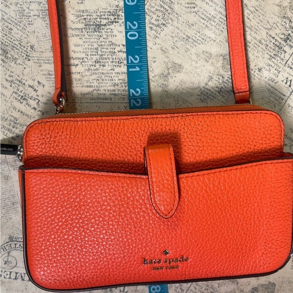 kate spade New York Leila Small Tab Crossbody Bag in Bright Rose - Picture 11 of 13